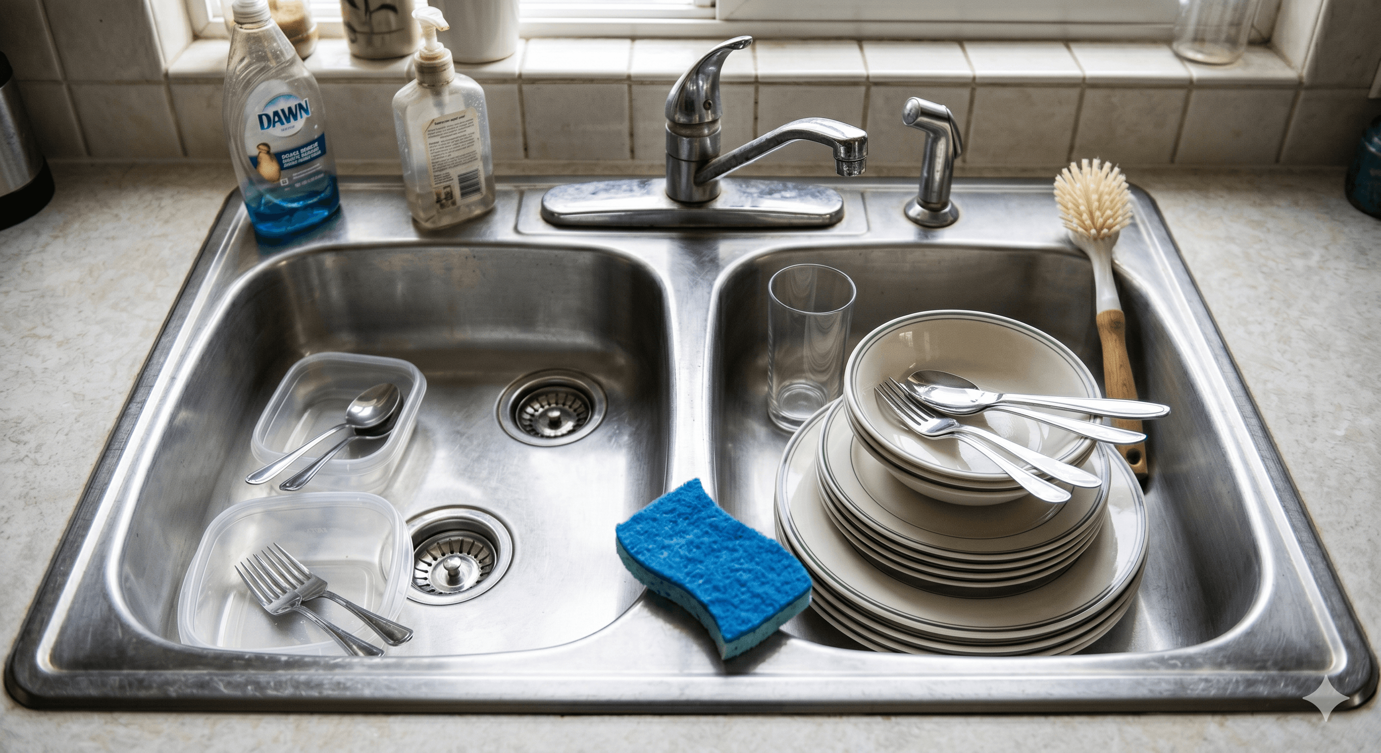 Kitchen Sink — after Maid Brigade clean